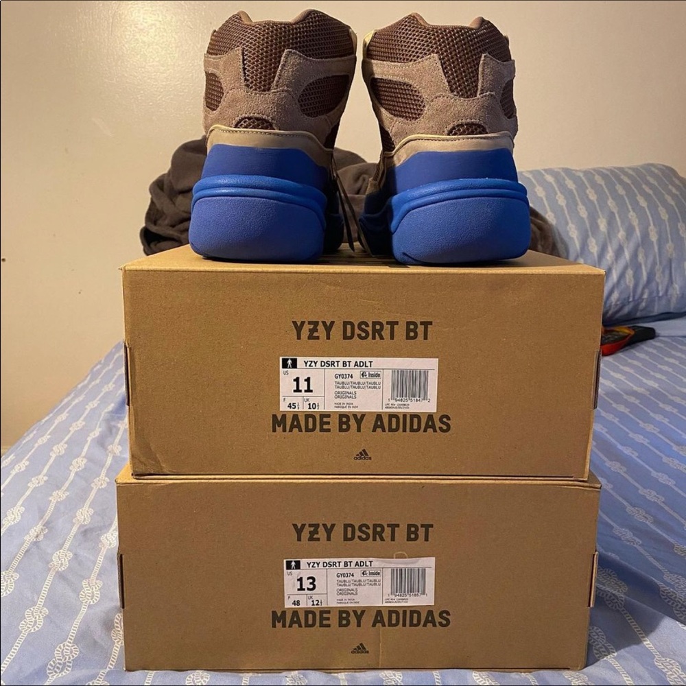 Yeezy desert boot tapue blue size 11 and 13